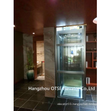 Glass shaft nice stable running small home mini elevator lift